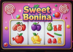 Sweet Bonanza Cluster-Pays Slot mit bunten Bonbons und Fr&uuml;chten