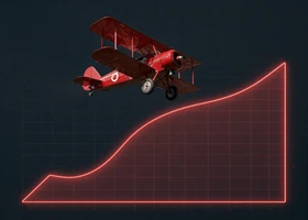 Aviator Crash-Spiel mit steigendem Multiplikator